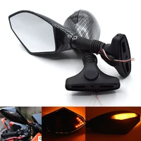 universal motorcycle rearview mirror withled turn signal for honda cbr1000 cbr1000rr 2004 2007 cbf1000 2010 2011