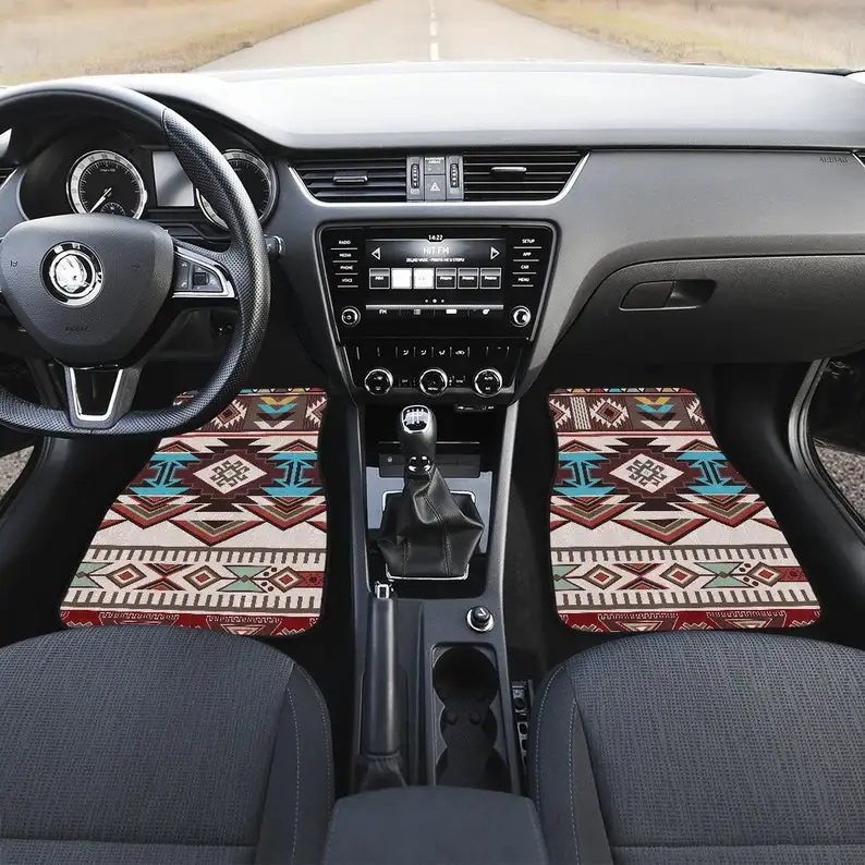 

Boho Car Floor Mats, Car Floor Mats Set, Floor Mats for Car, Bohemian, Boho Chic, Tan, Brown