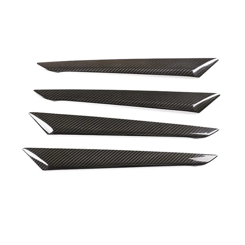 

4pcs Car Interior Moulding Trim,carbon fiber Interior door panel decorative sticker for Maserati Ghibli2014 ,Quattroporte2013