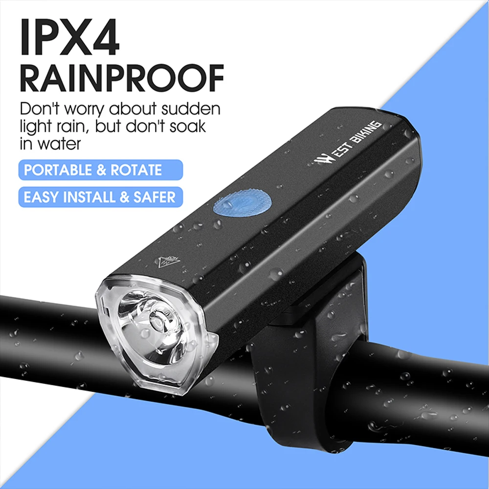 

Алюминиевый Сплав Яркий велосипедный светильник 400 люмен USB Перезаряжаемый велосипед Водонепроницаемый дорожный велосипед светильник s ве...