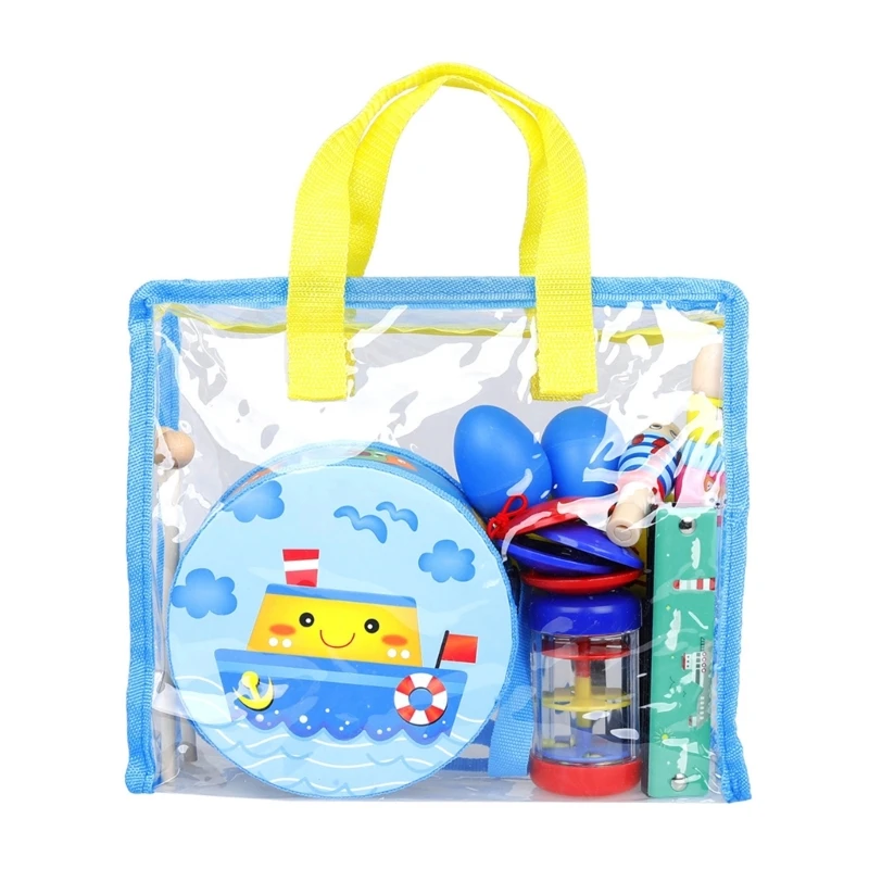 8 шт. музыкальные ударные наборы инструменты для малышей деревянная музыкальная