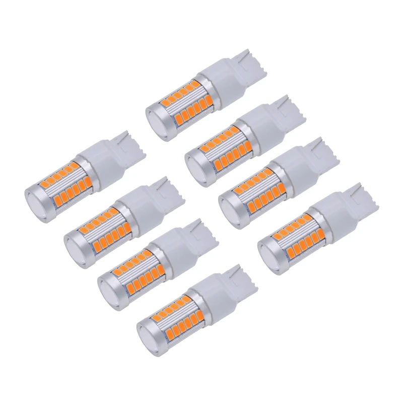 

7440,T20 LED Bulbs 900 Lumens Super Bright Turn Signals Light Brake Stop Parking Light Back Up Reverse Light(Pack Of 8)