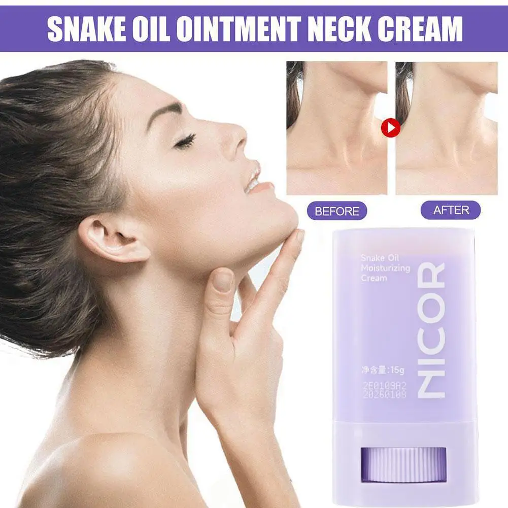 

15g Natural Essence Neck Cream Stick Avocado Wrinkle Neck Tighten Fine Skin Lift Moisturizing Remove Balm Stick Lines Fade T9F1