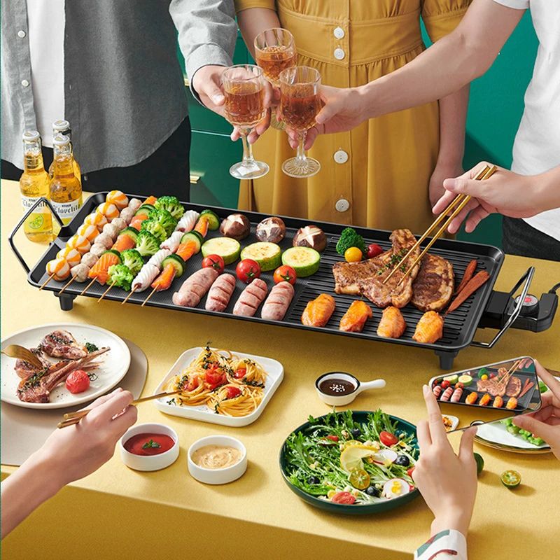 

220V Electric Grill Grilling Household Appliances for Kitchen Electrical Appliances For Kitchen Cooking 1500W Electric BBQ