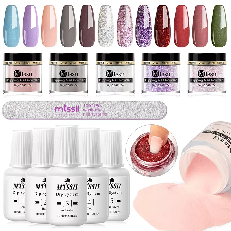 

Warehouse Dipping Nail Powder Set Liquid System Clear Dip System Tools Acrylic Powder Kit Without Lamp Cure Nail Art Tools