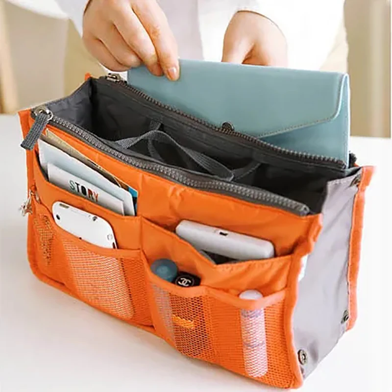 

women Cosmetic bags Korean version of the bag in the bag storage Liner Women's stitching multi-function storage finishing bag