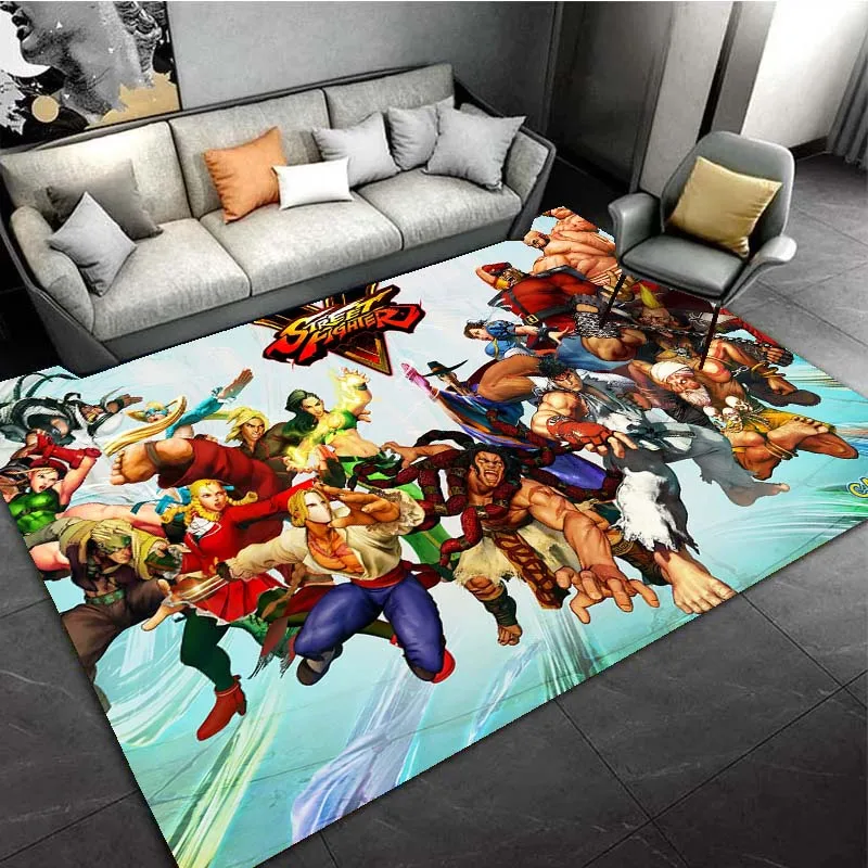 Уличный истребитель ретро Классические коврики для игровой зоны гостиной