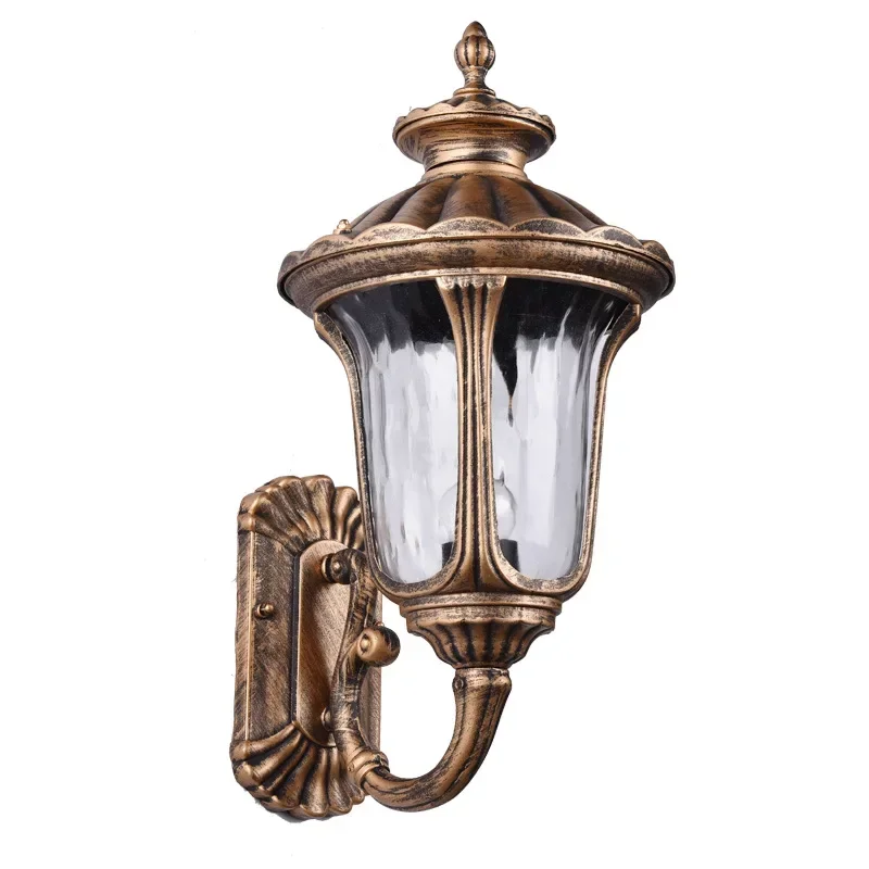 Европейский настенный светильник для двора антикварная вилла сада уличный