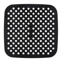 air fryer liners square and round air fryer paper 6789 inch reusable baking sheet perforated parchment silicone steamer mat