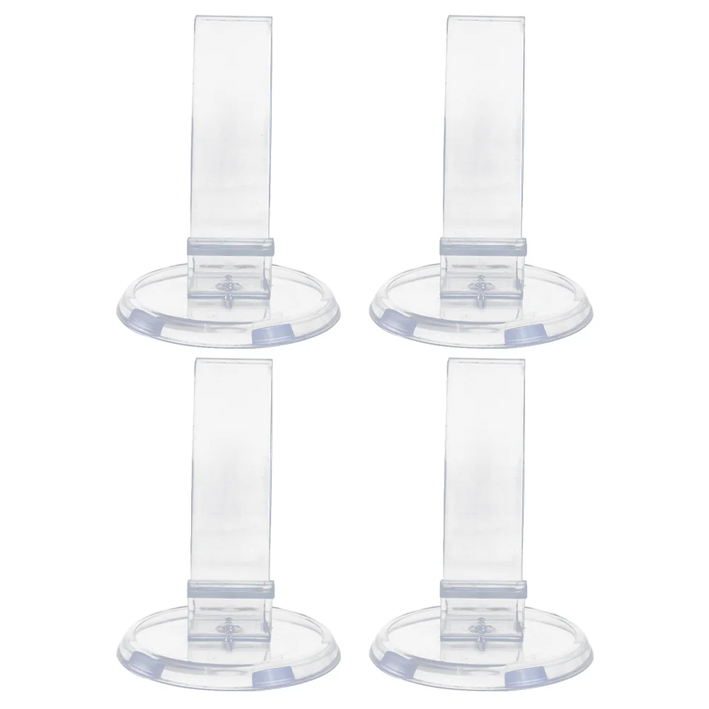 

4Pcs PVC Display Shoe Risers Practical Transparent Shoes Showing Stands