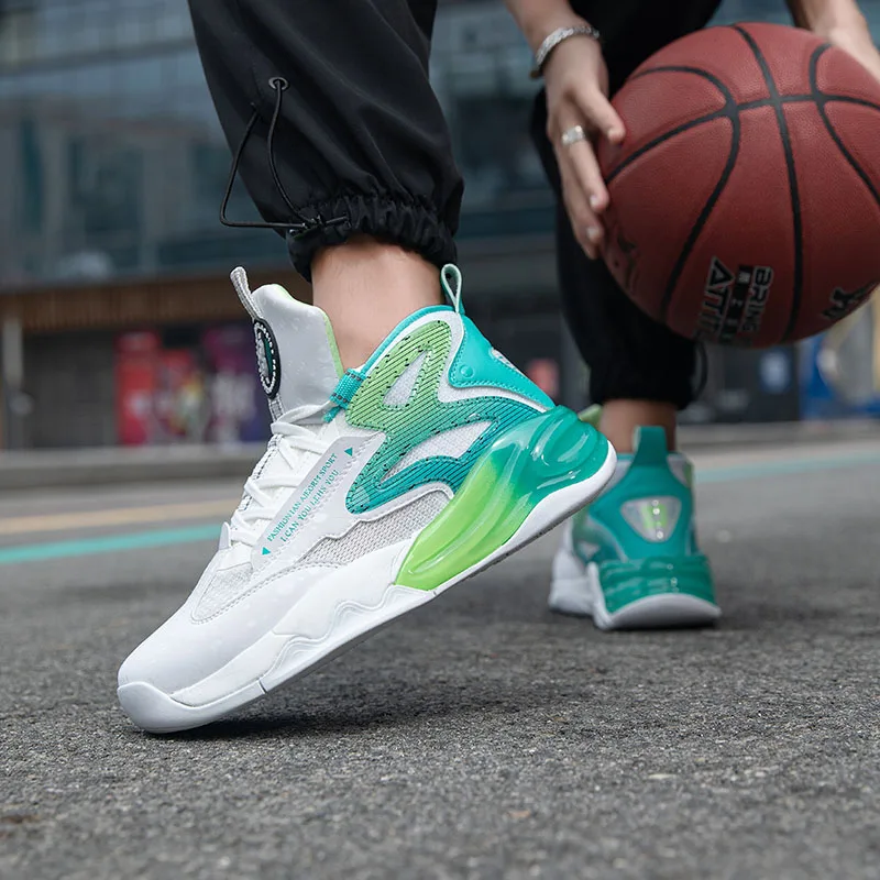 

Menina sapatos de basquete de alta qualidade tênis de basquete profissional rua basquete botas de combate treinamento colorido s