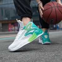Menina sapatos de basquete de alta qualidade tênis de basquete profissional rua basquete botas de combate treinamento colorido s