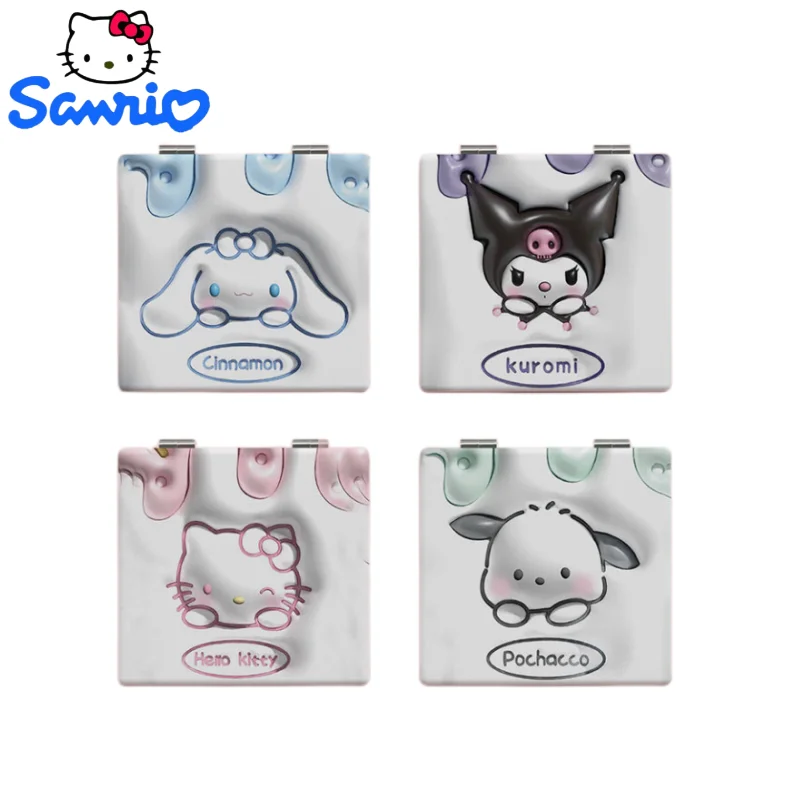 

Sanrio My melody Hello Kitty Cinnamoroll small mirror new makeup mirror portable mirror cartoon exquisite cute girl heart gift