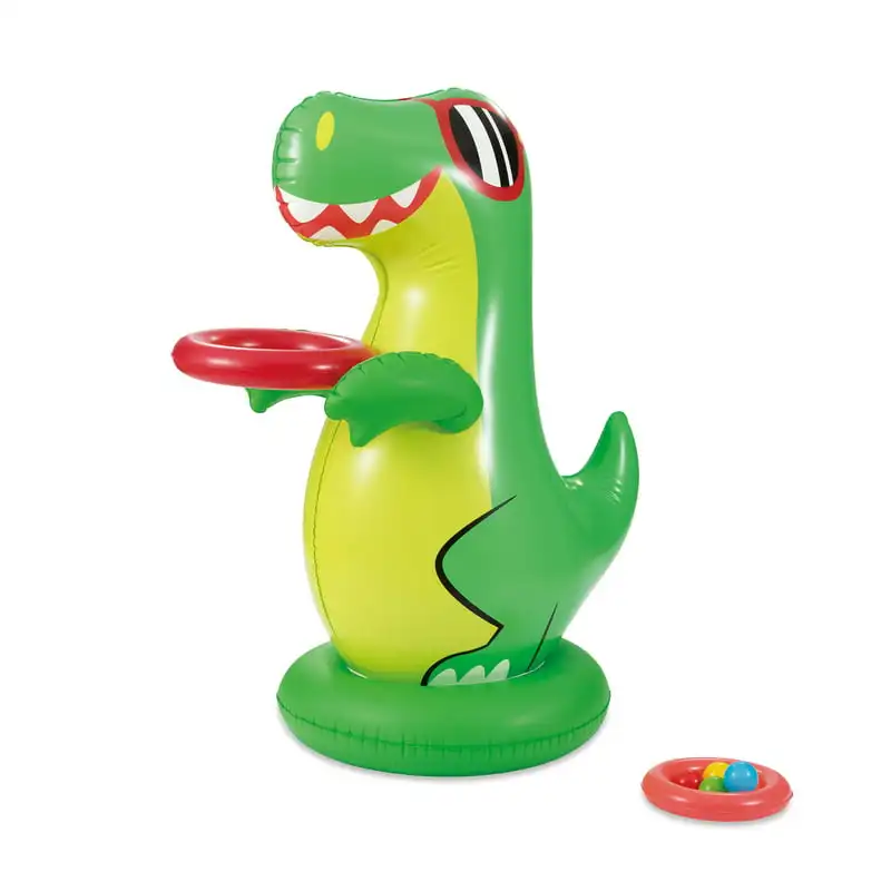 

Dinosaur Ball Toss Pool , Green, For Kids, Age 3 and up, Unisex Pool raft Cuchillo de buceo Pool skimmer basket סולם זמנ