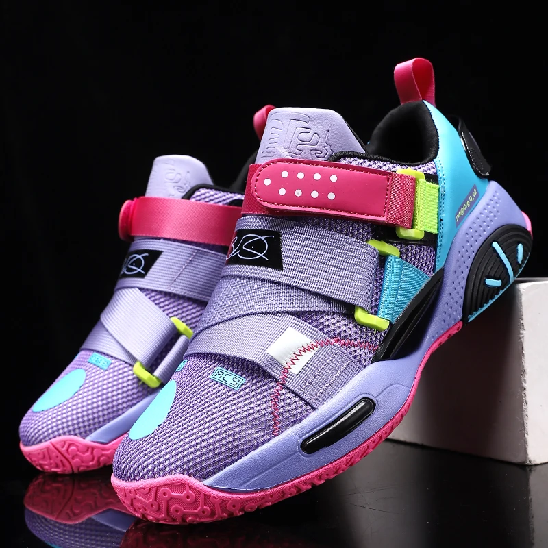 Fashion Colorful Basketball Shoes Men Brand Professional Men's Basketball Sneakers Designer Sport Sneakers Outdoor Trainers Shoe