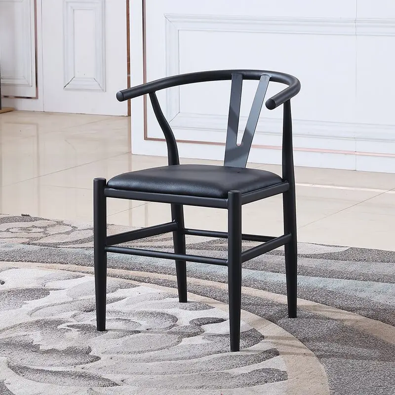 

Black Solid Wood Dining Chairs Office Mid Century Lounge Free Shipping Dining Chairs Wholesale Feeding Cadeira Indoor Furniture