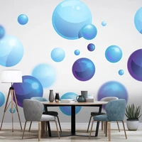 custom mural wallpaper nordic abstract 3d geometric blue ball wall painting living room sofa background wall poster papier peint