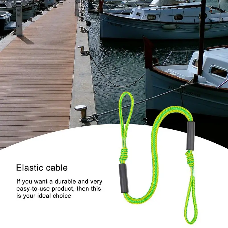 

Bungee Dock Line Mooring Rope For Boat Kayak Rope Rowing Boat Accessories Safety Boat Fishing Rod Pole Water Ski Rope 1.2-1.6m