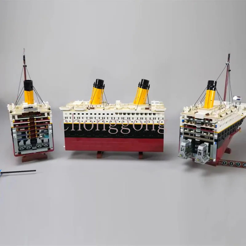 Pаспродажа Новинка 9090 шт. модель из фильма «Титаник» круизный лайнер модель города подходит для 10294 строительных блоков Кирпичи фигурки «сделай сам» И...