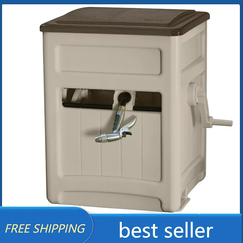 

Шланговые катушки и хранение, Suncast 225 футов, умная дорожная катушка для шлангов с контейнером для хранения, цвет темно-коричневый