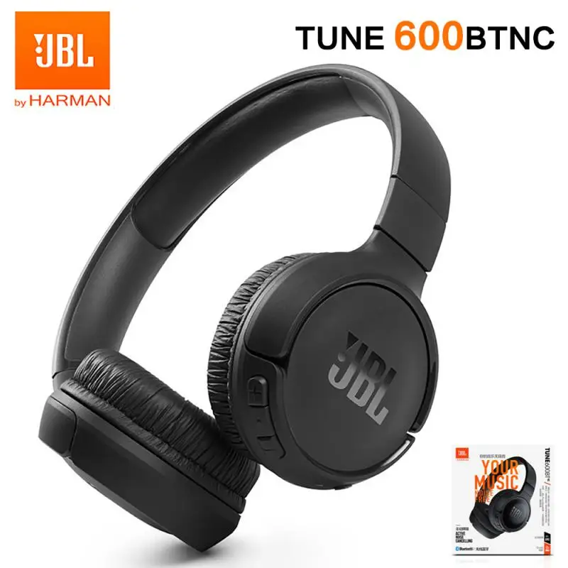 JBL TUNE 600BT NC Wireless Headphones Bluetooth-compat Pure Bass Noise-Cancelling Earphone Gaming Outdoor Sport Headset With Mic