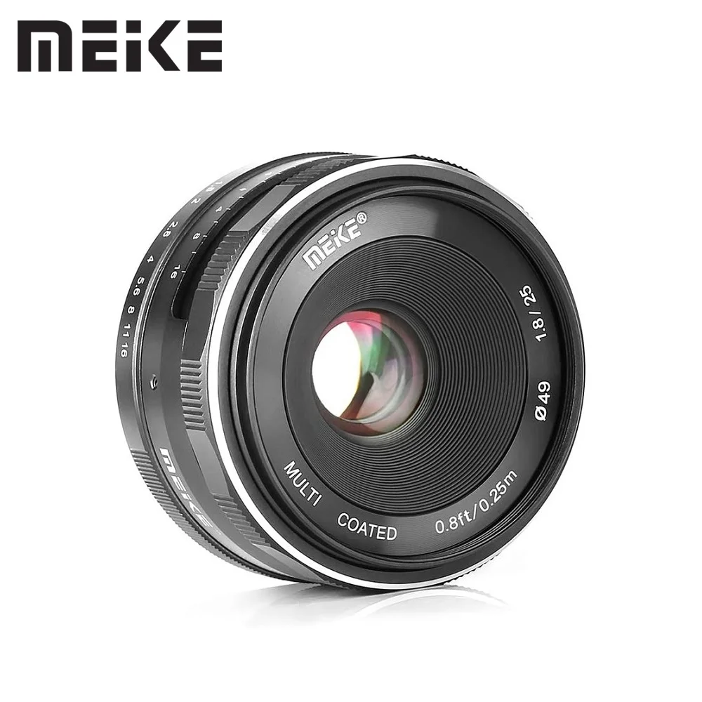 Широкоугольный ручной фокусный объектив Meike 25 мм f1.8 APS-C для Canon EF-M M1 M2 M3 M5 M6 M10 M50 M100 M200 M50 Mark II M6 II Широкоугольный ручной фокусный объектив Meike 25 мм f1.8 APS-C для Canon EF-M M1 M2 M3 M5 M6 M10 M50 M100 M200 M50 Mark II M6 II