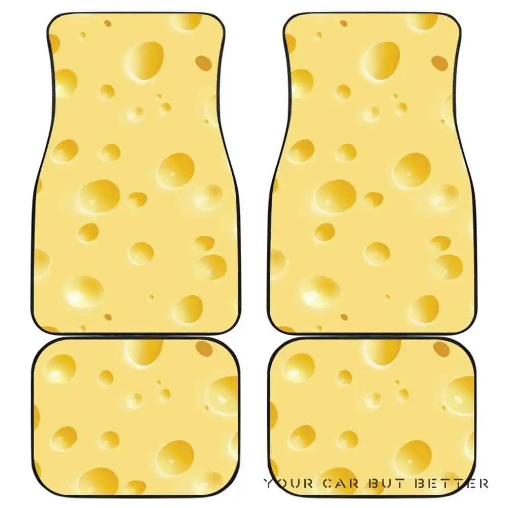 

Cheese Texture Front And Back Car Mats 045109
