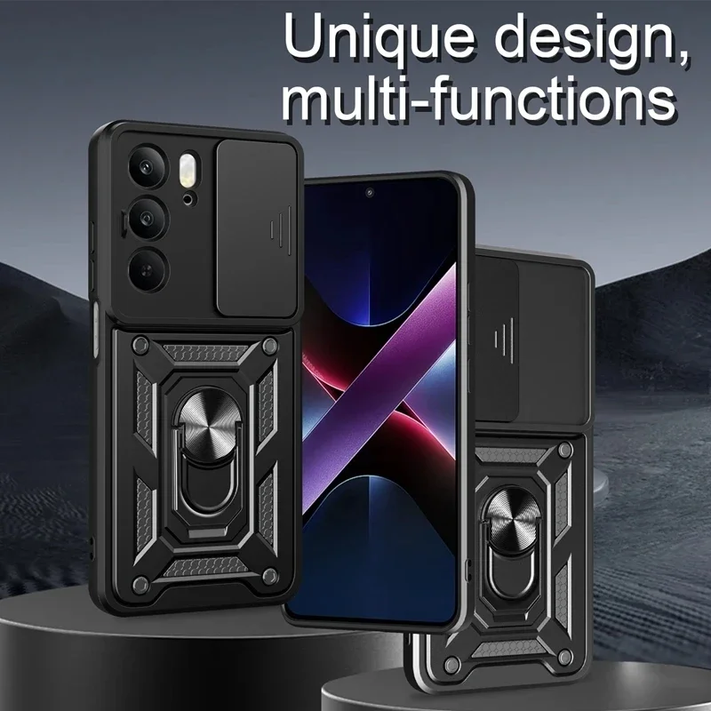 Бронированный чехол с магнитным кольцом для OPPO Realme C75 C 75 RealmeC75 4G защитный