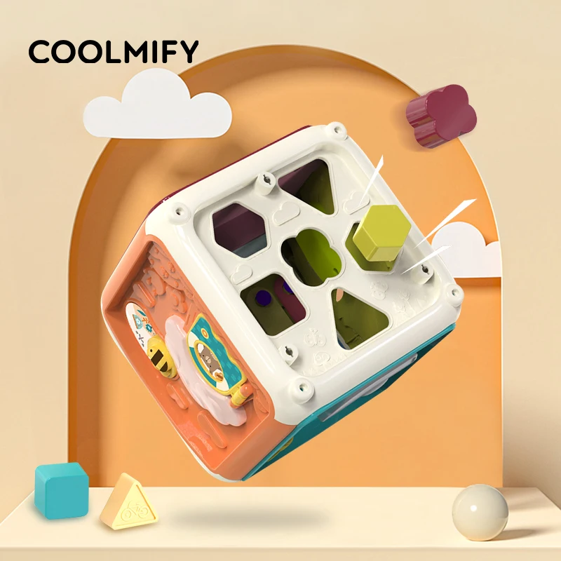 Baby Music Toys Activity Cube Musical Box toy Toddler Shape Sorter Game Toy Beads Infant Educational For Kids | Игрушки и хобби