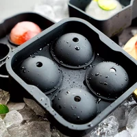 large sphere ice mold tray whiskey ice sphere maker makes 1 8 4 5cm ice balls flexible silicone ice cube mold tray