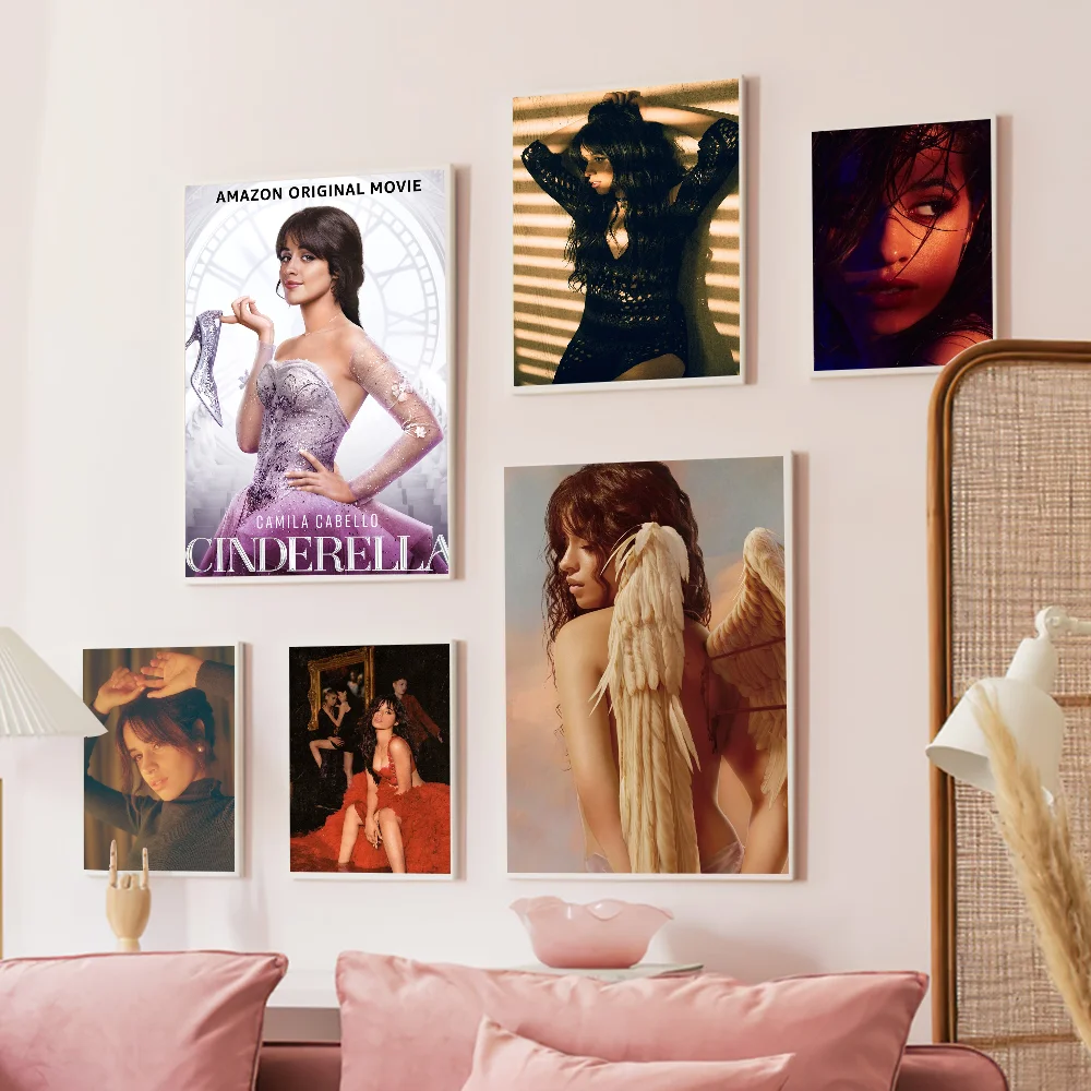 Певица C-camila C-cabello самоклеящийся художественный постер HD качество настенное