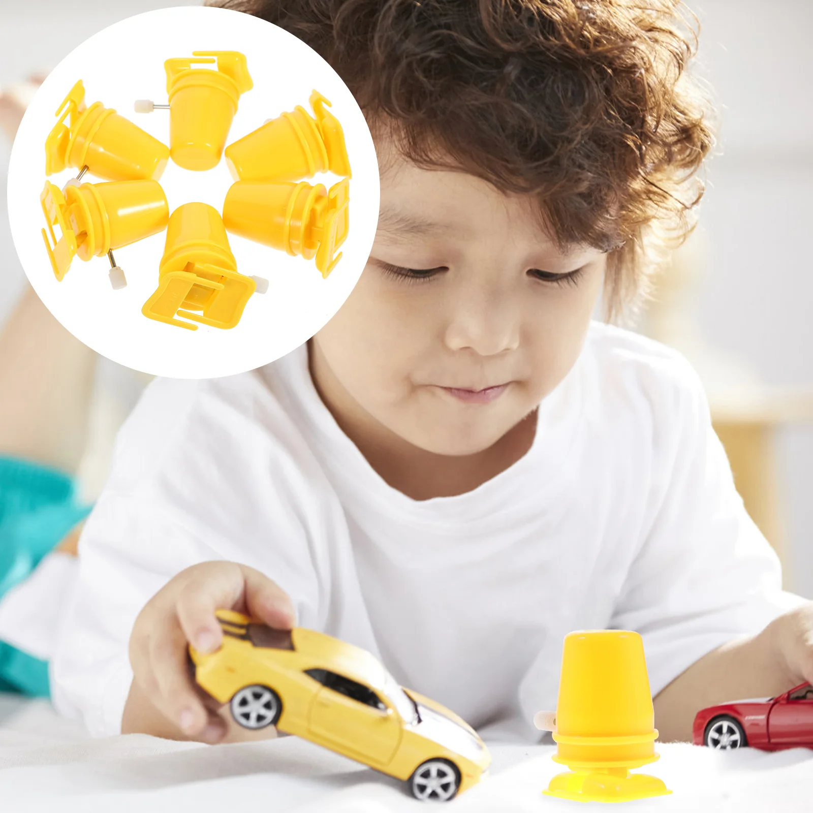 6 шт. заводные ножки робот игрушка для ходьбы животного механизм движения глина