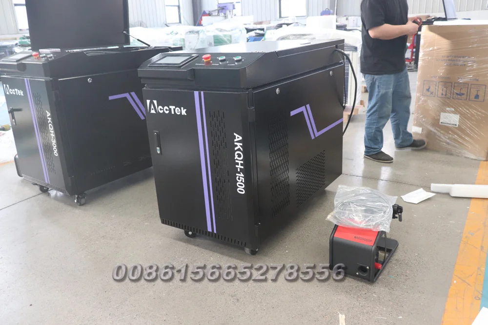 Новый дизайн 1500 Вт волоконно-лазерный сварщик очиститель и резак для