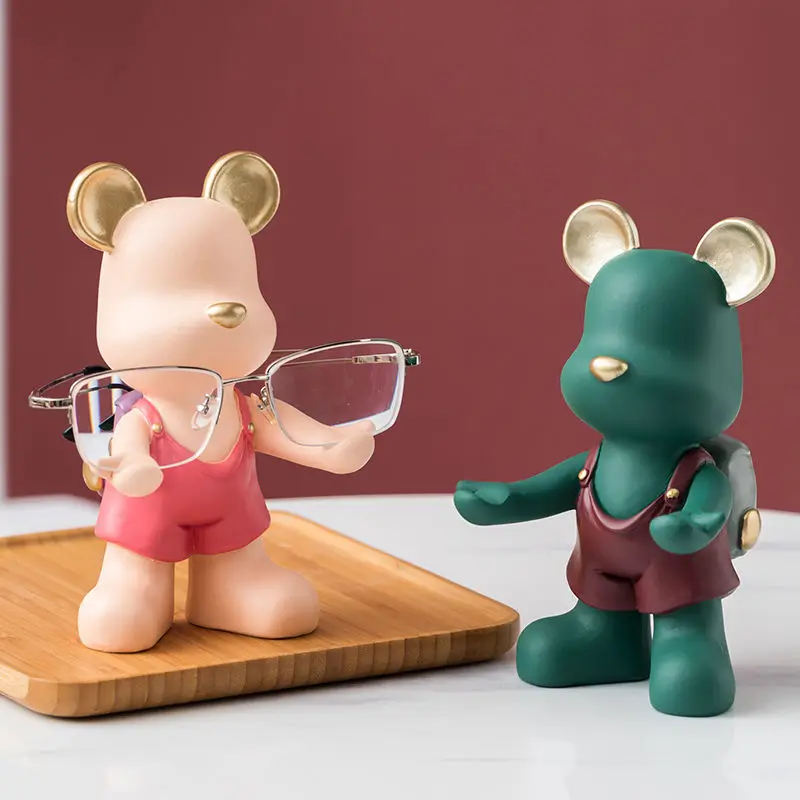 

Креативная полка для очков с рисунками из мультфильмов, стеллаж для очков, милые украшения, украшение для дома, стола и офиса