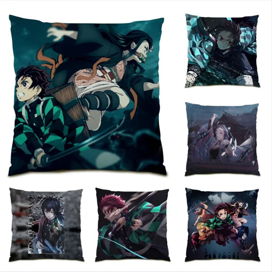 

Sofas Living Room Cushion Covers Polyester Linen Decorative Luxury Anime Pillowcase Decorative Ultra Soft Velvet Creative E0187
