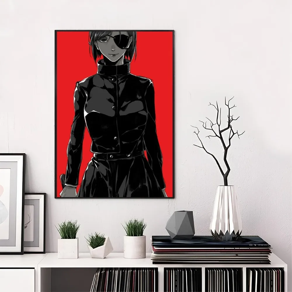 Плакат из аниме джуджутсу кугисаки нобара постер с бумажным принтом для дома