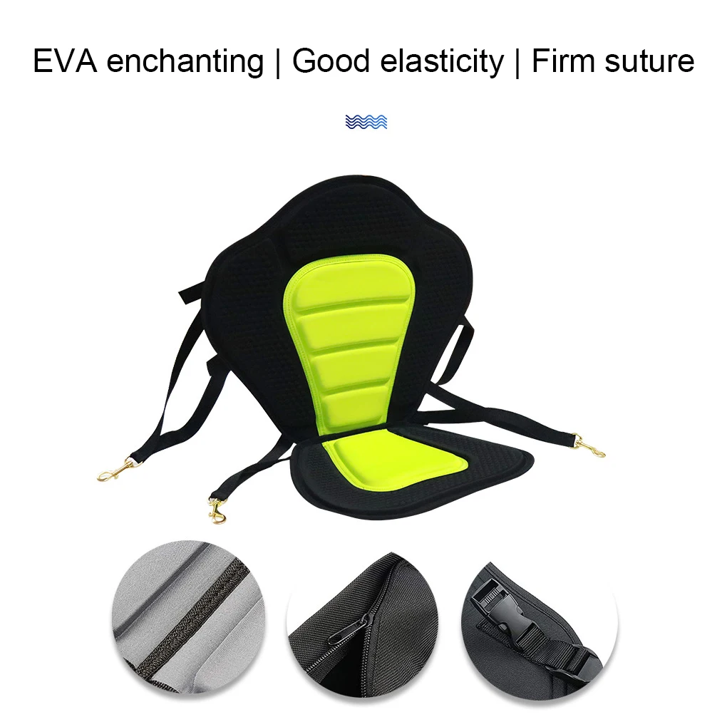 

Kayak Seat with Storage Bag Canoe Boat Backrest Padded Paddle Board Seats Cushion for Rafting Surfboard Drifting