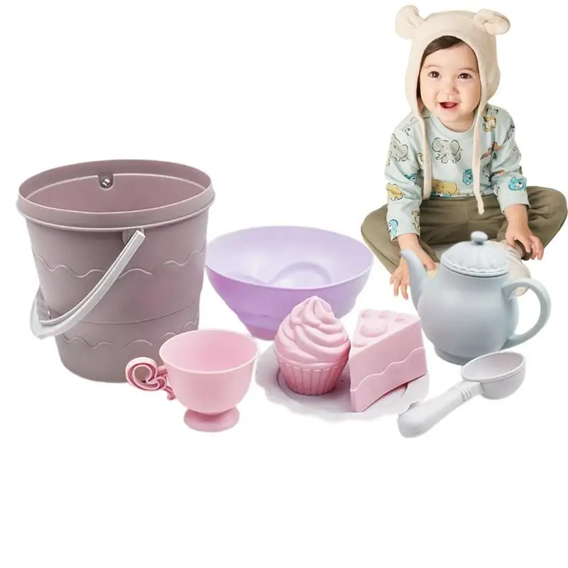 

Beach Toys Set Infant Beach Toys Travel 9 Pcs Kids Beach Sand Toys Set Beach Bucket Shovel Tool Kit For Toddlers Kids Outdoor To