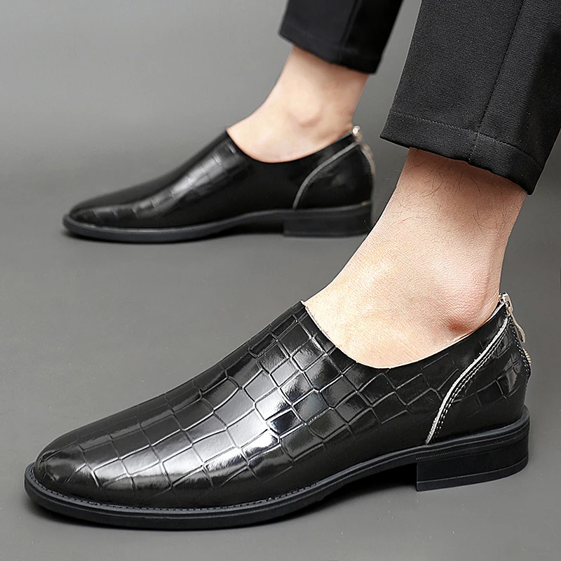 

2023 British Style Men's Oxford Shoes Classic Lace Up Brocue Men's Fashion Party Dress Shoes High Quality Genuine Leather Shoes