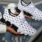 Мужские модные спортивные беговые кроссовки с принтом, дышащая Уличная Повседневная обувь размера плюс 39-47