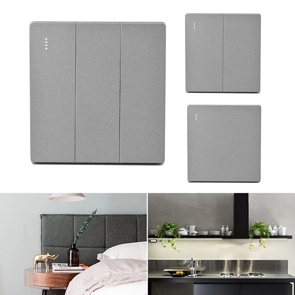 

86 Wall Switch And Socket Panel Concealed Installation White Gray Five Holes One-Open Multi-control Air Conditioning Switch