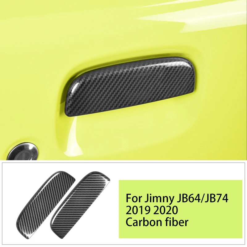 

Текстура из углеродного волокна Защита от царапин на дверную ручку автомобиля чехол на дверную ручку автомобильные наклейки против царапин для Jimny JB64 JB74 2019