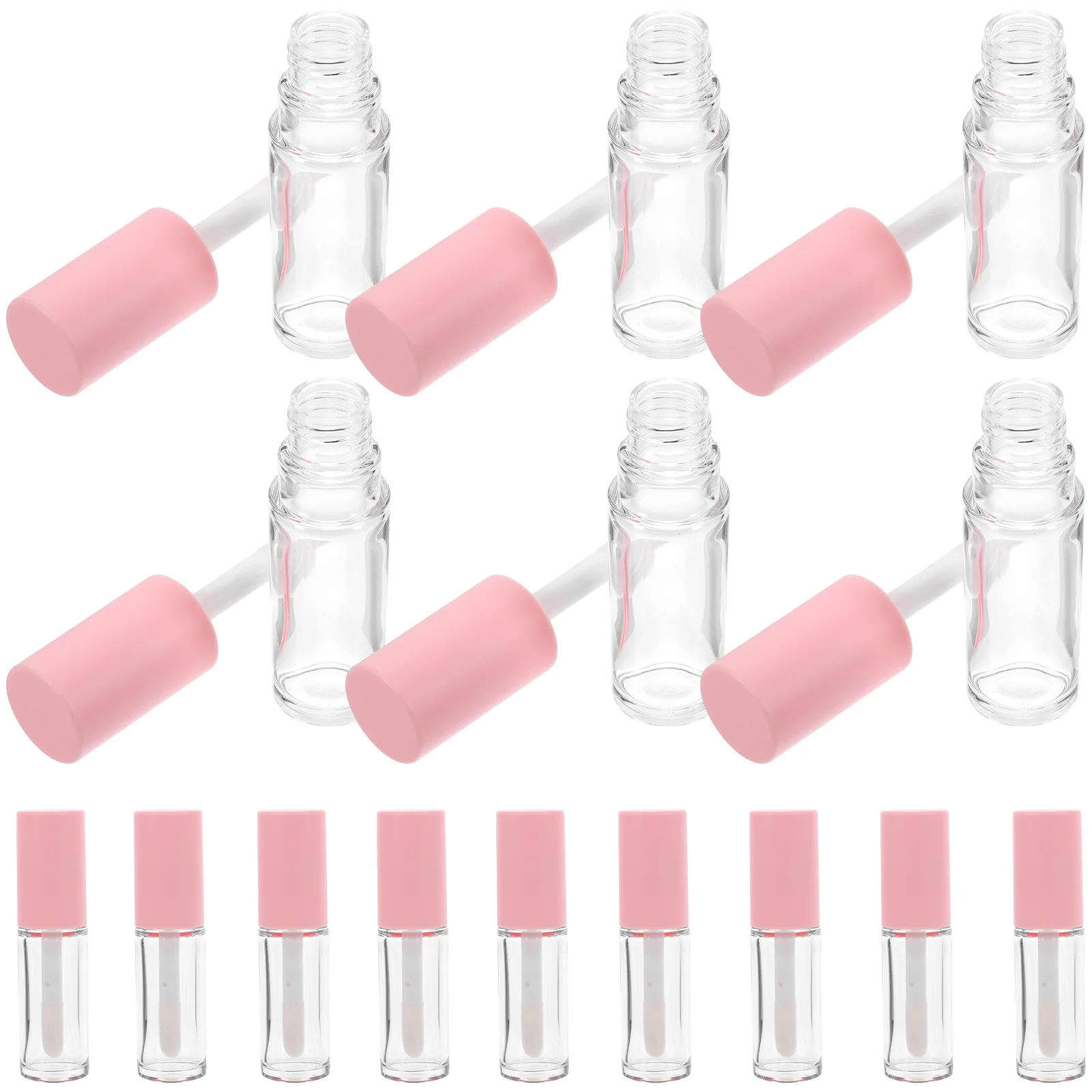 

15 pcs Small Lip Balm Tubes Empty Lip Gloss Containers Refillable Lip Gloss Bottles with Wands