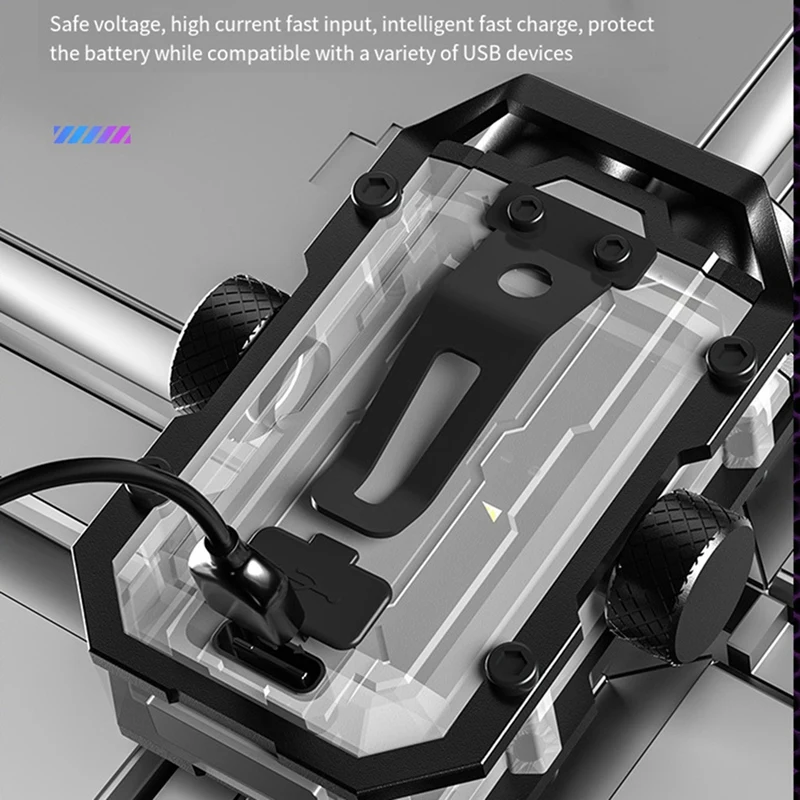 Миниатюрный фонарик-брелок с зажимом фонарик для улицы гироскопическим брелоком