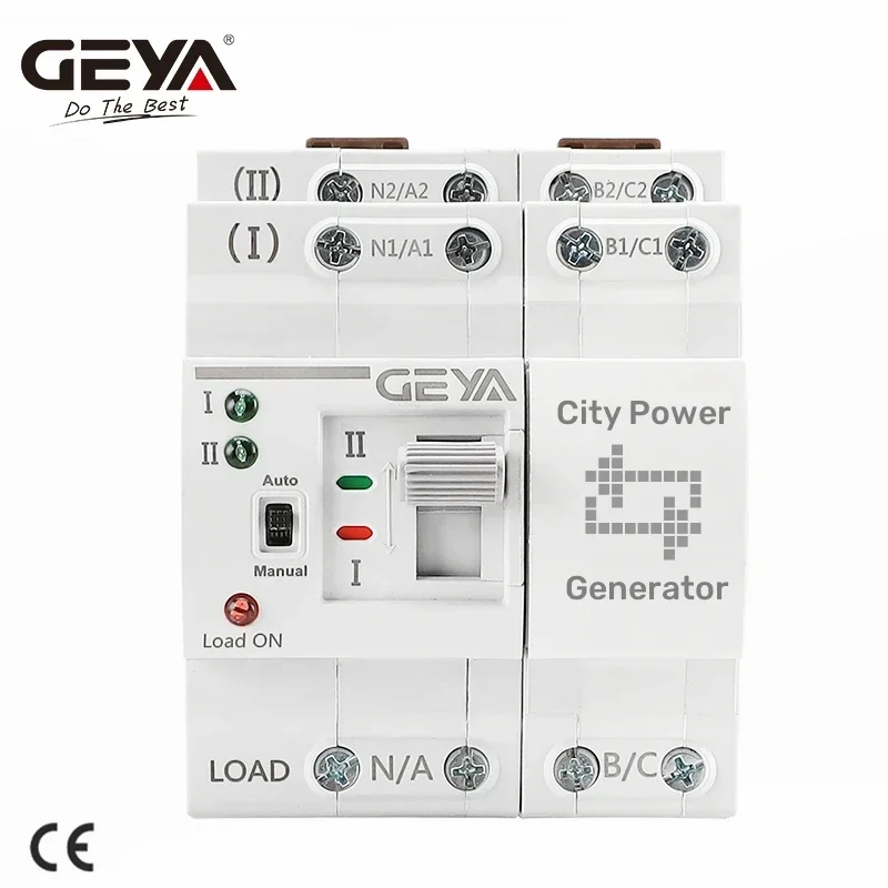 

GEYA G2R Din-рейка ручной переключатель резервного питания 63А