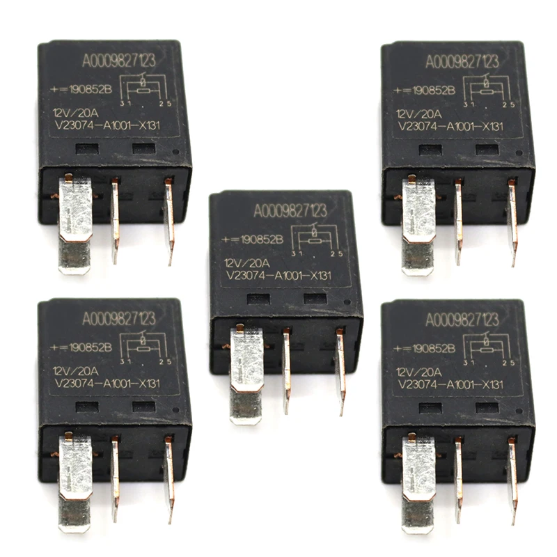 

1/5/10 шт. 0025421119 4-зубчатое 12 В 20 А, Многофункциональное реле для Mercedes-Benz 002-542-11-19 002 542 11 19