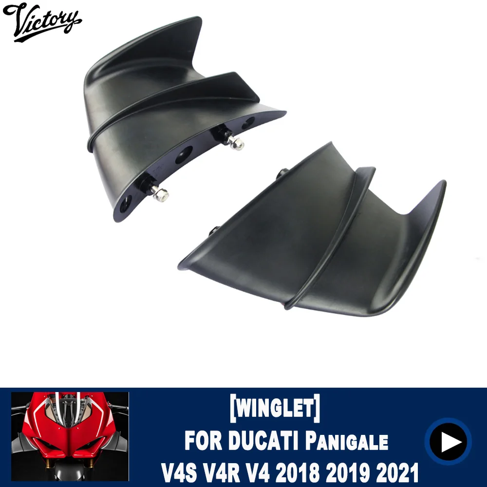 

Motorcycle Accessories Fairing Aerodynamic Winglet Deflector ABS Injection Suitable For Ducati Panigale V4S V4R V4 2018 2021