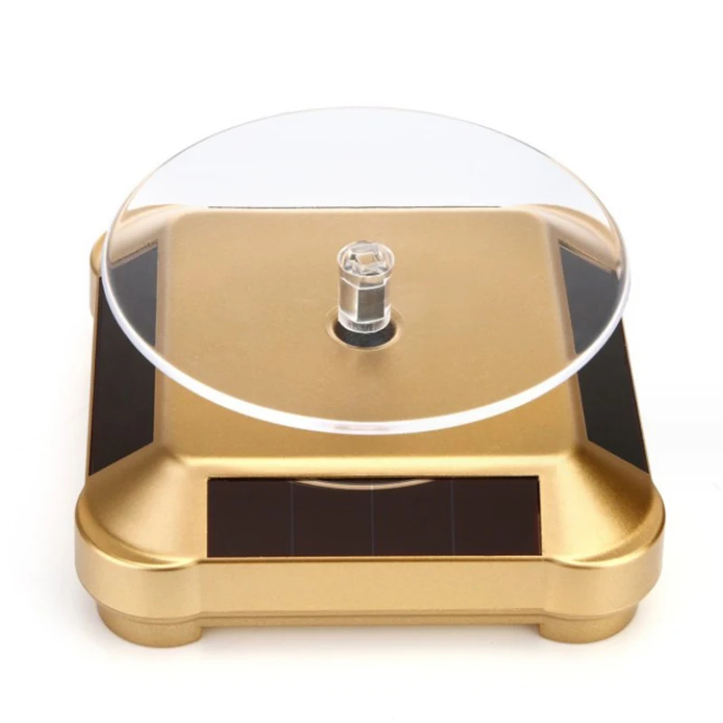 

Лидер продаж, вращающаяся на солнечной батарее стойка для дисплея, 360 градусов, двойного использования, стабильный автоматический поворотный стол для витрины