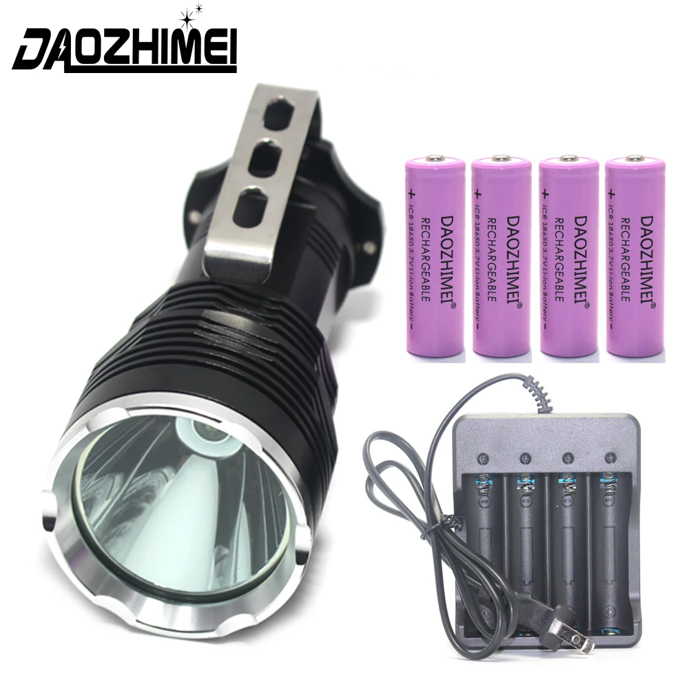 Super bright Portable T6 LED Flashlight camping light Lamp miners lamp spelunking for Hunting adventure +18650 Battery Charger