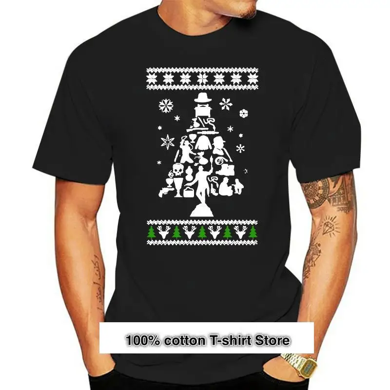 

Get Now-Camiseta унисекс, suether feo de Navidad, Indiana Jones, Tree de Navidad